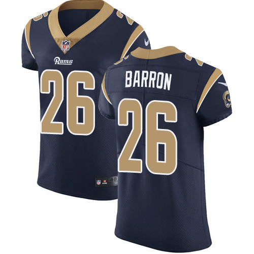Nike Rams #26 Mark Barron Navy Blue Team Color Men's Stitched NFL Vapor Untouchable Elite Jersey - Click Image to Close